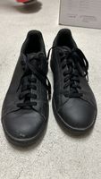 Adidas Advantage Black Leather Trainers, UK 9.5 - Used
