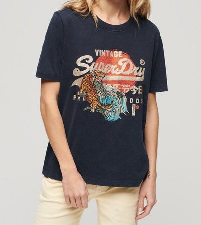 Superdry T-Shirt  Tokyo Marineblau GR: M
