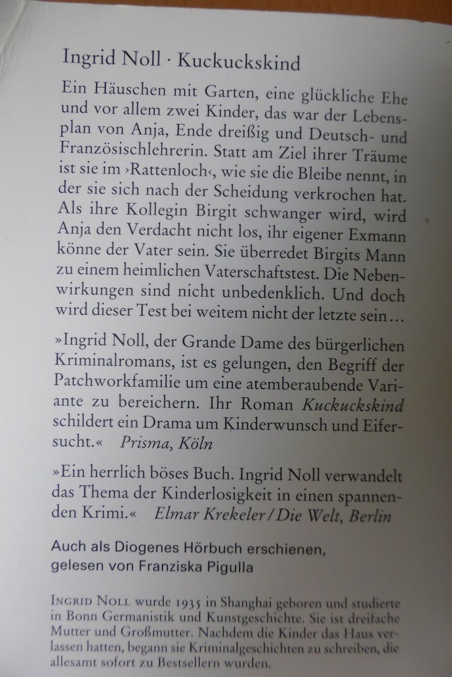 Libri: Krimi - Ingrid Noll - Kuckuckskind – Usato da Brunnadern venduto da lesezirkel 1