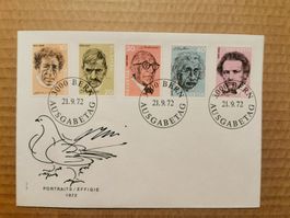 FDC Portraits Effigie 1972