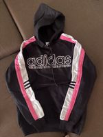 Pull Adidas vintage à capuche, taille M, parfait pour l'hive