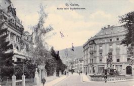 St. Gallen SG 1909 Partie beim Broder Brunnen Broderbrunnen