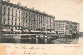 Genf (GE) – Quai des Bergues an der Rhone