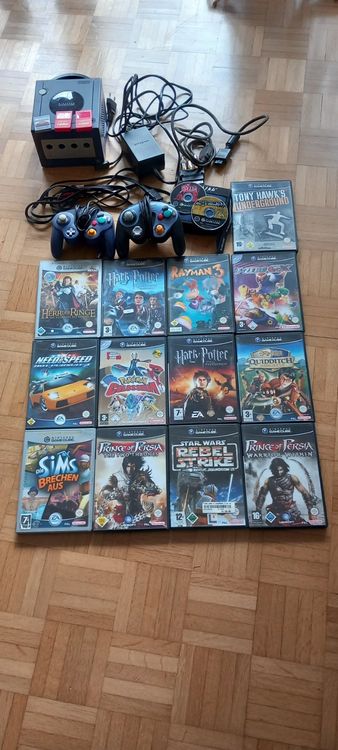 Nintendo Gamecube + 2 Controller + 3 Speicherkarte + 15Games | Kaufen ...
