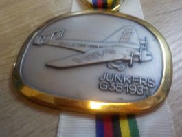 Junkers G38 1931 Medaille mit Band - Rarität für Sammler!
