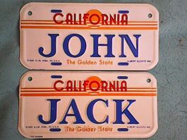 California Schild John Jack