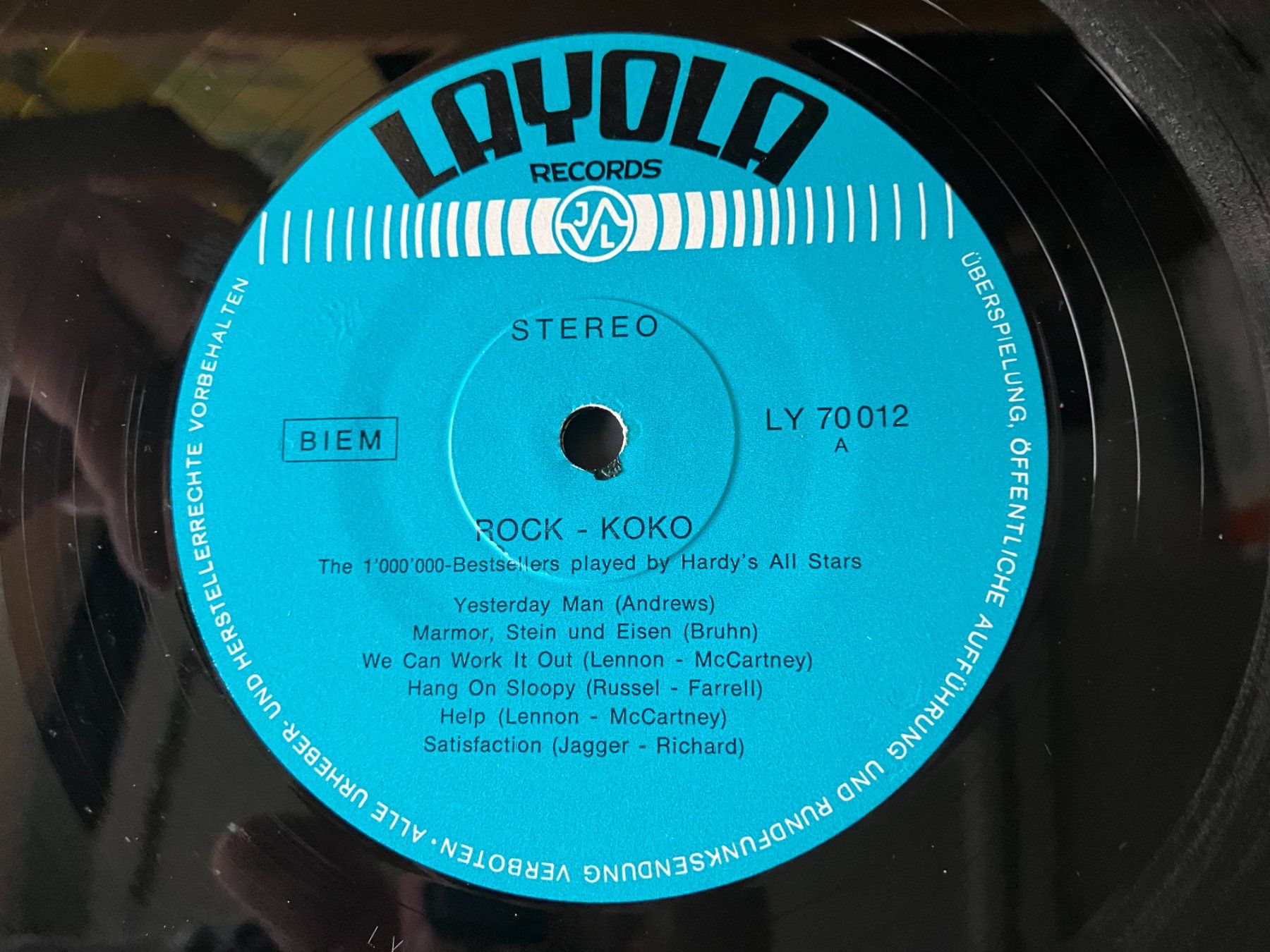 Dischi in vinile: Hardy's All Stars – Usato da Aarwangen venduto da Jukebox3 6