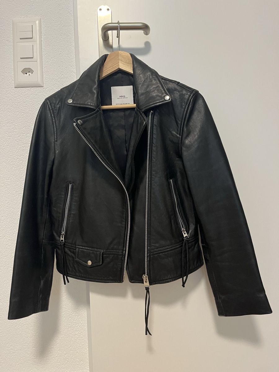 Mango Giacche: Echtlederjacke Biker schwarz Mango XS – Nuovo (secondo la descrizione) da Birrwil venduto da vanyboo 1