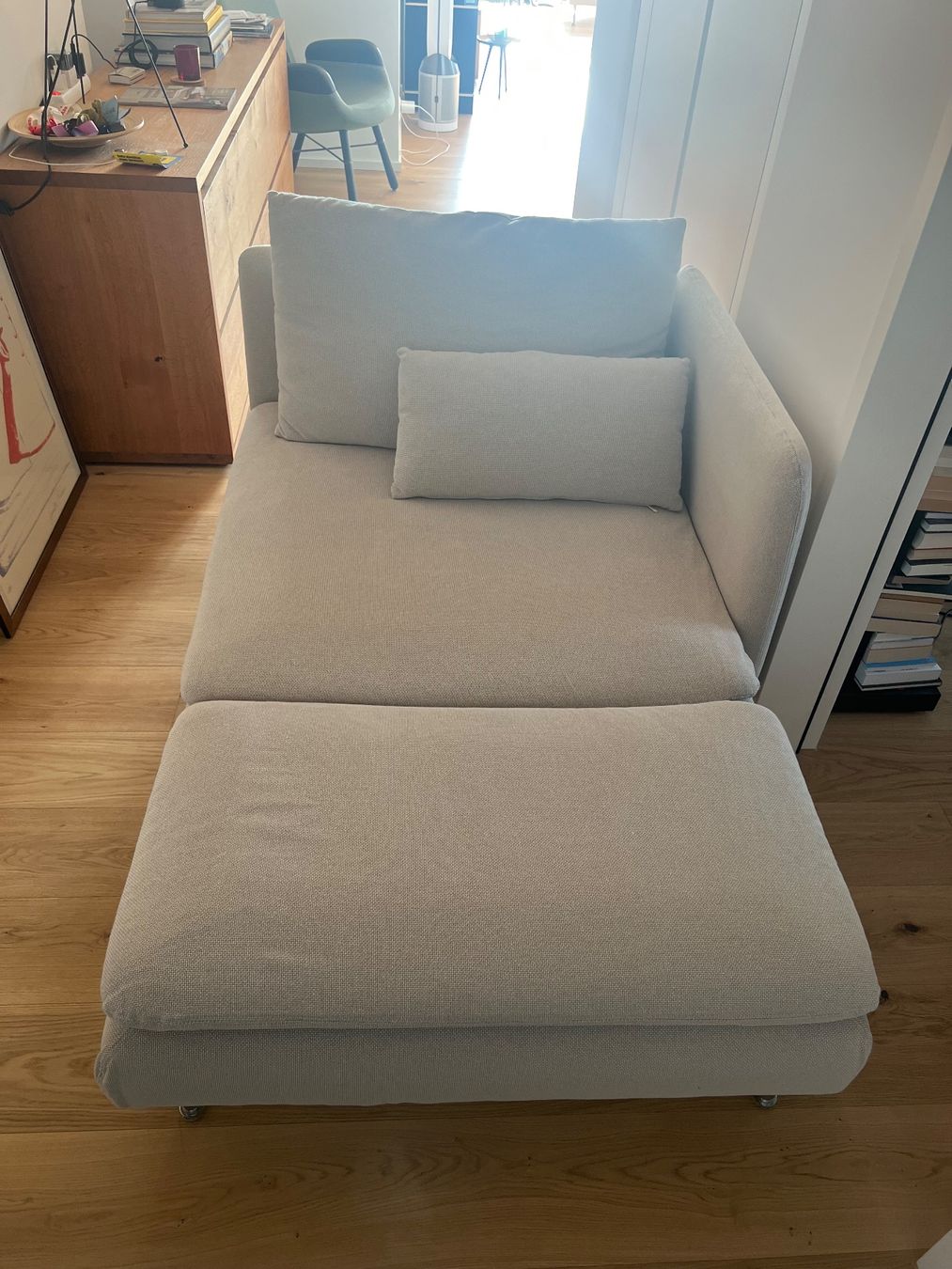 Ikea Divani: IKEA Söderhamn Recamiere mit extra Bezug (Viarp beige/braun) – Usato da Zug venduto da Ollo74
