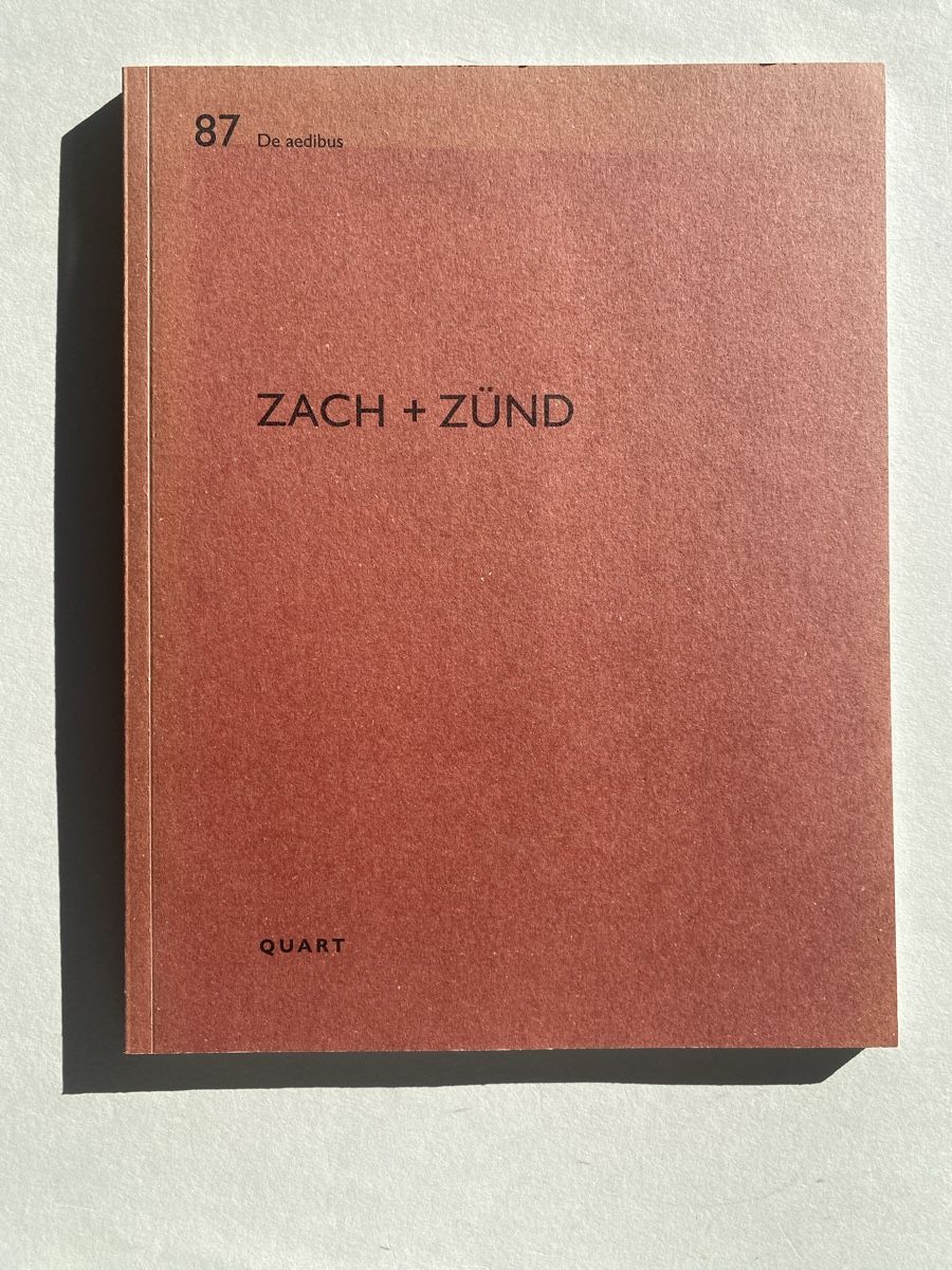 Bücher: Zach + Zünd: De Aedibus  Architecture Book VBZ – Gebraucht aus Zürich von lesgarcons 2