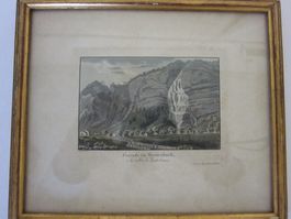 Lauterbrunnen Wasserfall (wasserfarben-kolorierte Ansicht)