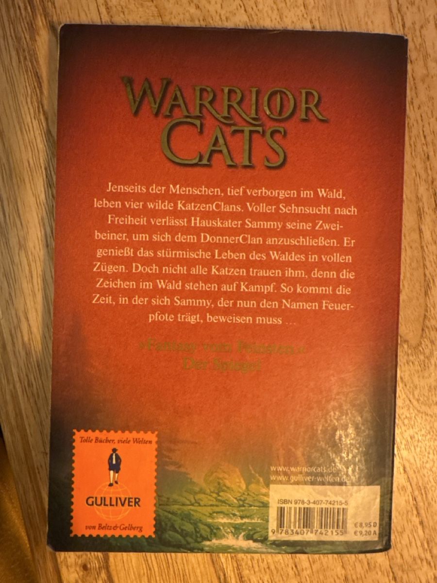 Libri: Warrior Cats Staffel 1 Band 1 – Usato da Zürich venduto da vivaperu 1