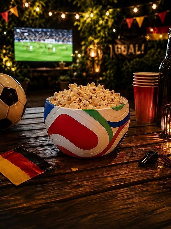 Schalen:  Popcorn-Schale im WM26-Ball-Style – Gebraucht aus Niederweningen von Wellington3D