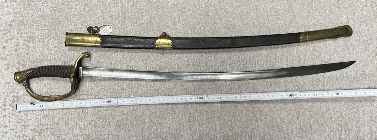 Armi bianche: Kadetten Säbel 1842 / 52, CH Ordonnanz – Usato da Zürich venduto da Alligator52