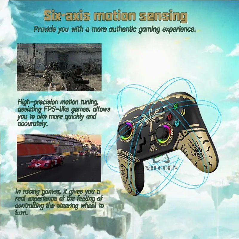 Controller: Kabelloser controller Gamepad Nintendo Pro Switch oled/Lite – Neu und originalverpackt aus Genève von Top-Trend 4