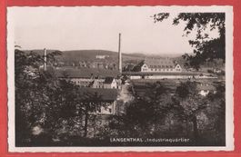Langenthal Industriequartier - Fabrik - Fotokarte ca. 1930