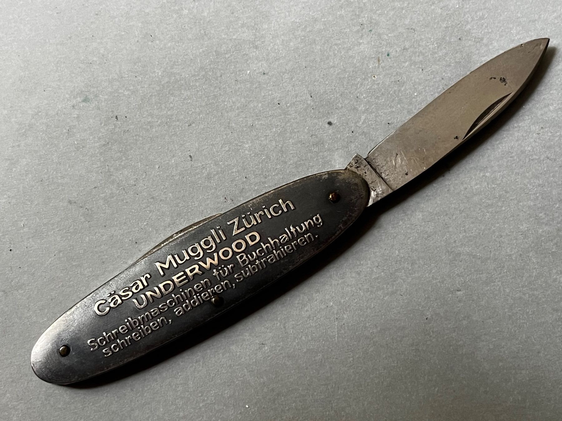 Coltelli tascabile: Altes Sackmesser UNDERWOOD 79 mm - selten – Usato da Zürich venduto da FV.vintage 2