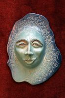 Kunsthandwerk ★ wunderschöne Maske aus Ton ★ Unikat ★
