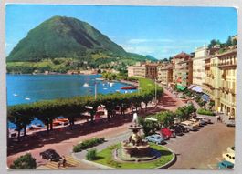 Lugano, Quai, Fontana Bossi  et Mte S. Salvatore