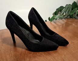 Sacha Essentials Pumps schwarz Glitzer Grösse 37