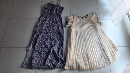 K..18 R B) 2er Set Kleid Mädchen Gr. 140
