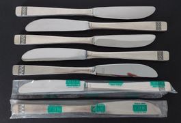 Couteaux en argent/inox (7 pièces)