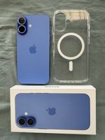 iPhone 16 128GB Blau + Zubehör
