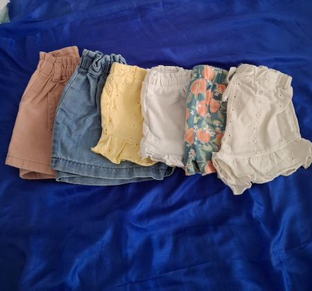 Kurze Sommerhosen 5er Set Gr. 80