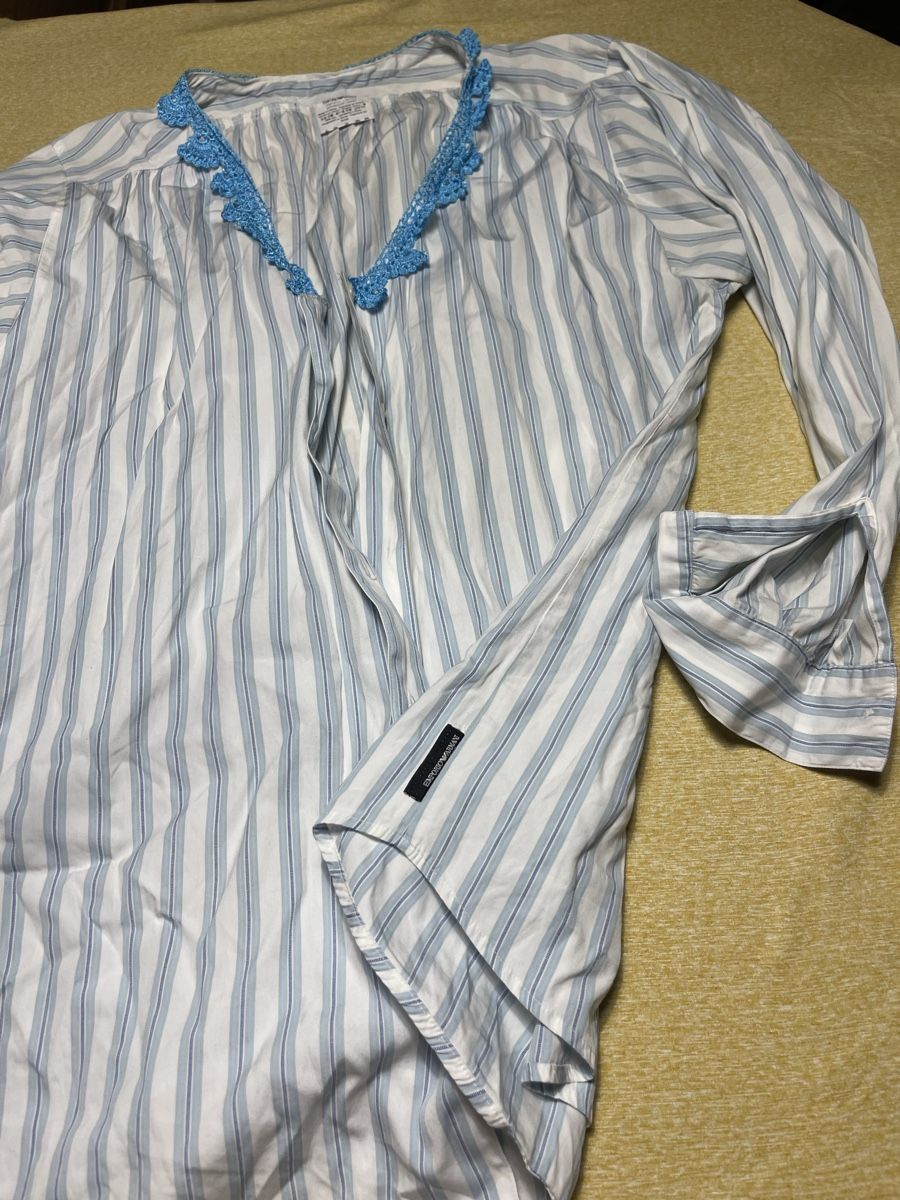 Armani Chemisiers: Armani Camicia cotone azzurro-tgM-chic per autunno – Neuf (Voir description) à Gordevio par LanaZimm 8