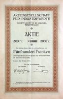 AG für Industriewerte, Luzern - 1924