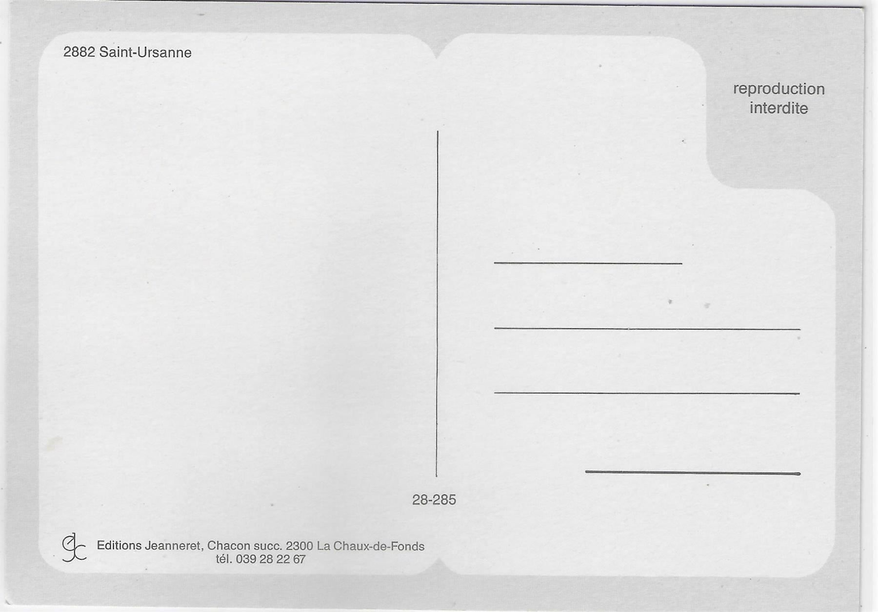 Cartoline postali: Saint-Ursanne - Vue generale – Antico da Ettingen venduto da Kartenplanet 1