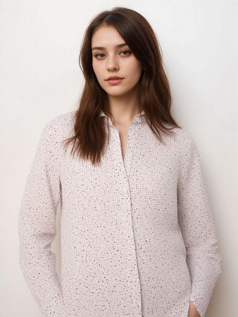 ETERNA Bluse mit Riegel zum Hochkrempeln der Ärmel, Gr. 36