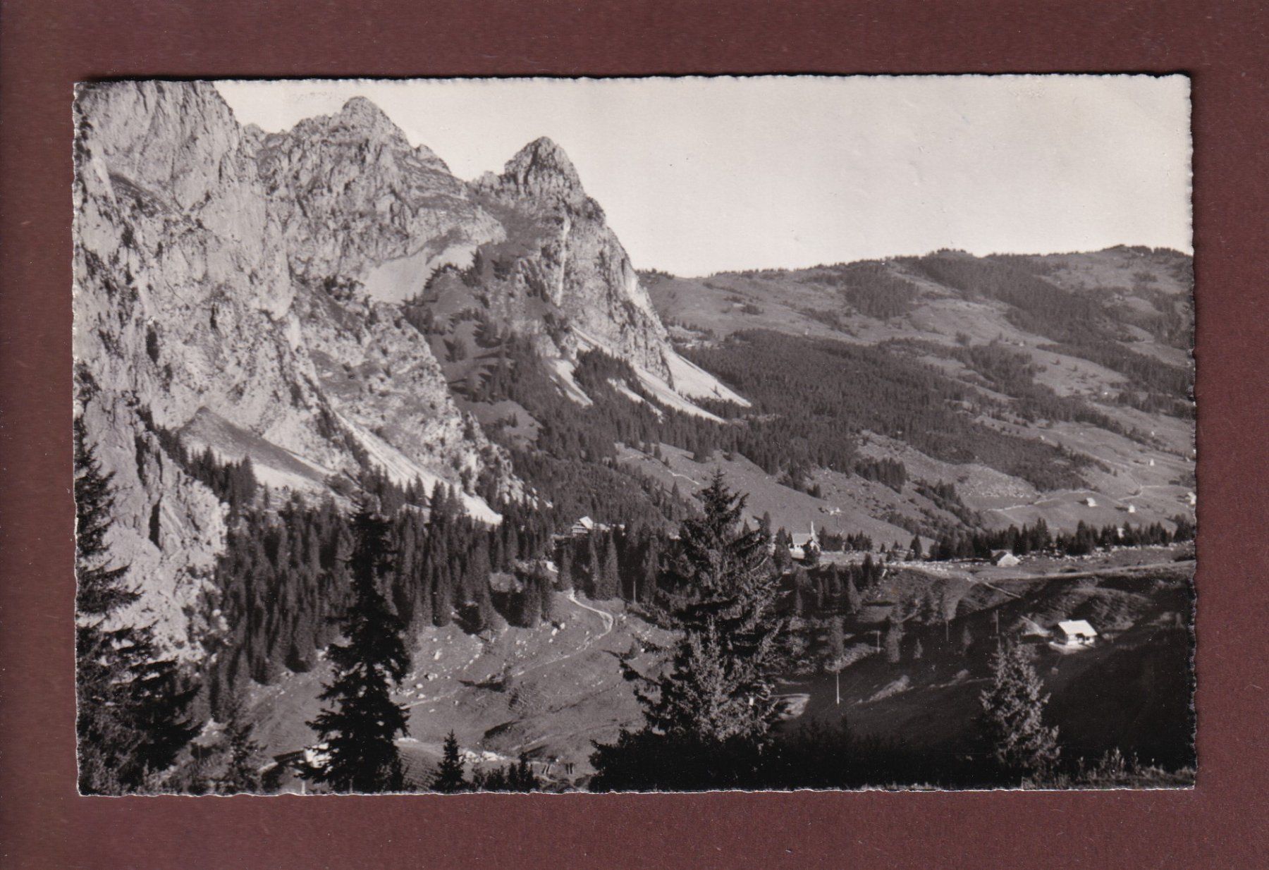 Cartoline postali: HOLZEGG - Blick von der Rothenfluh - 1950 – Usato da Pully venduto da nicecards