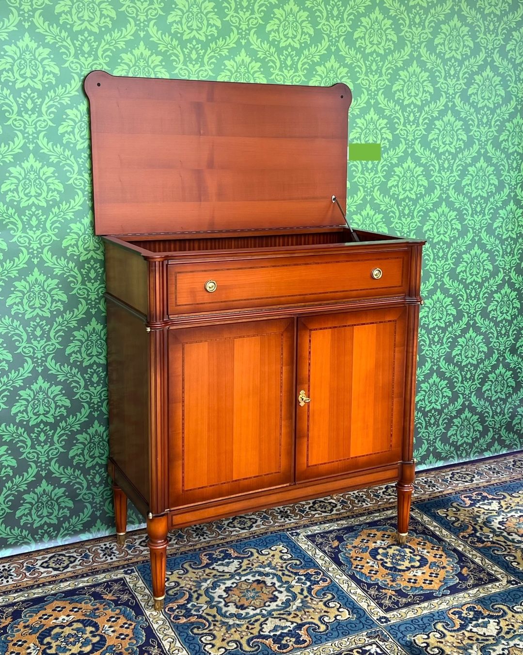 Cassettiere: Barock Kommode Anrichte Biedermeier Kirschholz Stilmöbel – Usato da Gemünden venduto da GEUENWALD 9