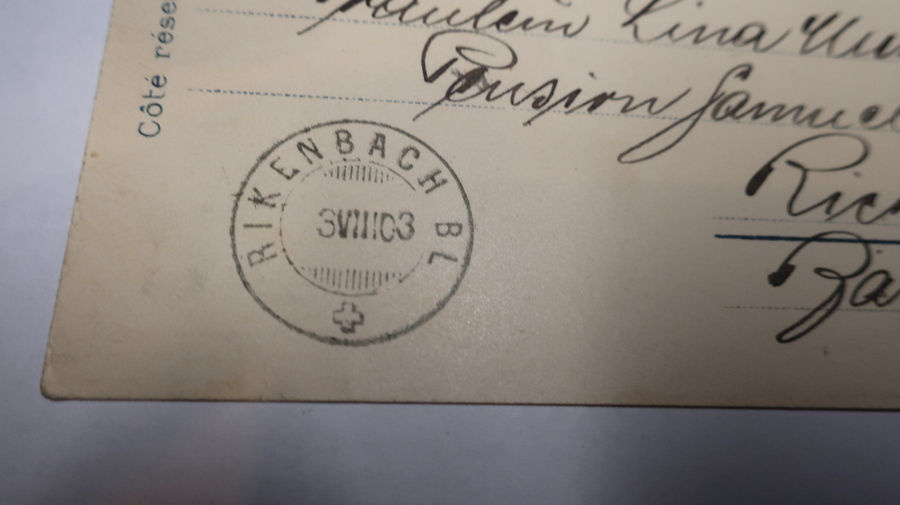 Ansichtskarten: Gruss vom Rigi  1903 – Gebraucht aus Cormoret von Pascalll2001 7