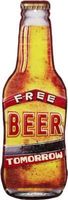 Blechschild-FREE BEER TOMORROW