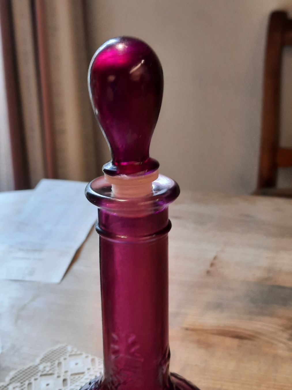 Tutte le decorazioni: violettes Fläschli mit Zapfen – Usato da Busswil BE venduto da balu37 1