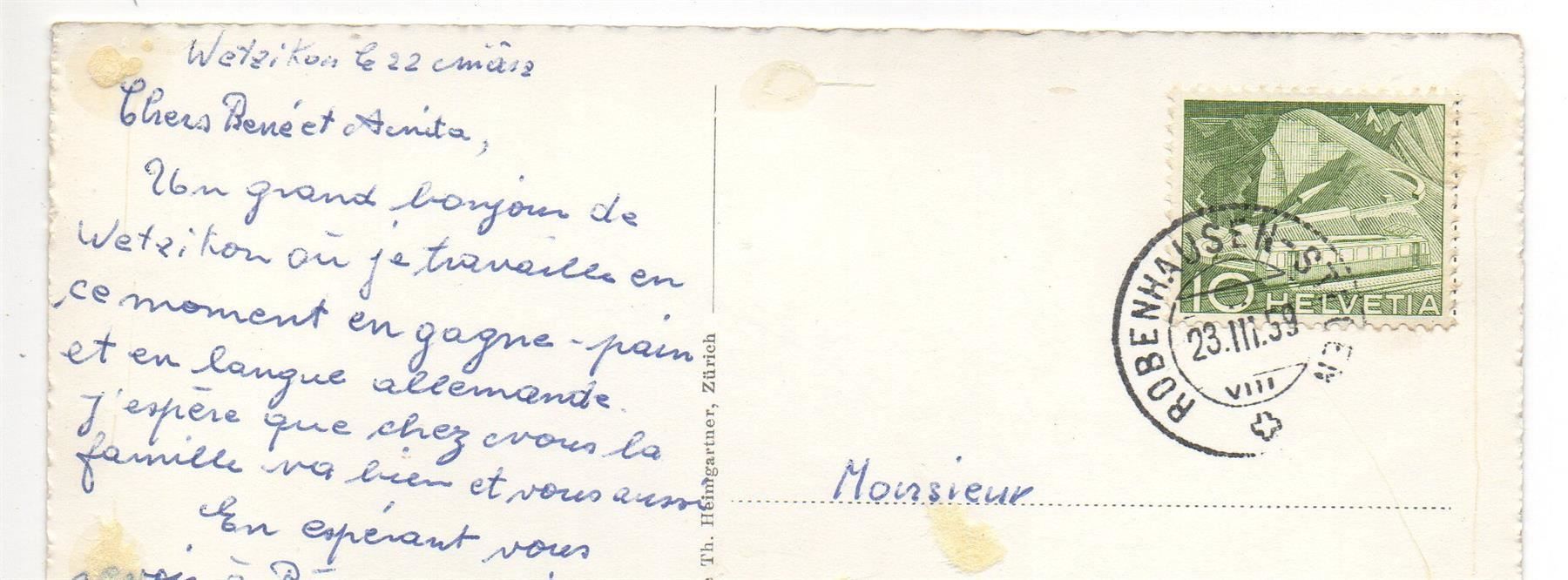 Cartoline postali: WETZIKON Flugaufnahme – Usato da Jona venduto da philajona 1