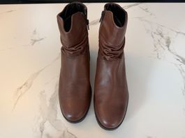 Damen-Schuhe Gr. 40/41 Leder braun – ungetragen