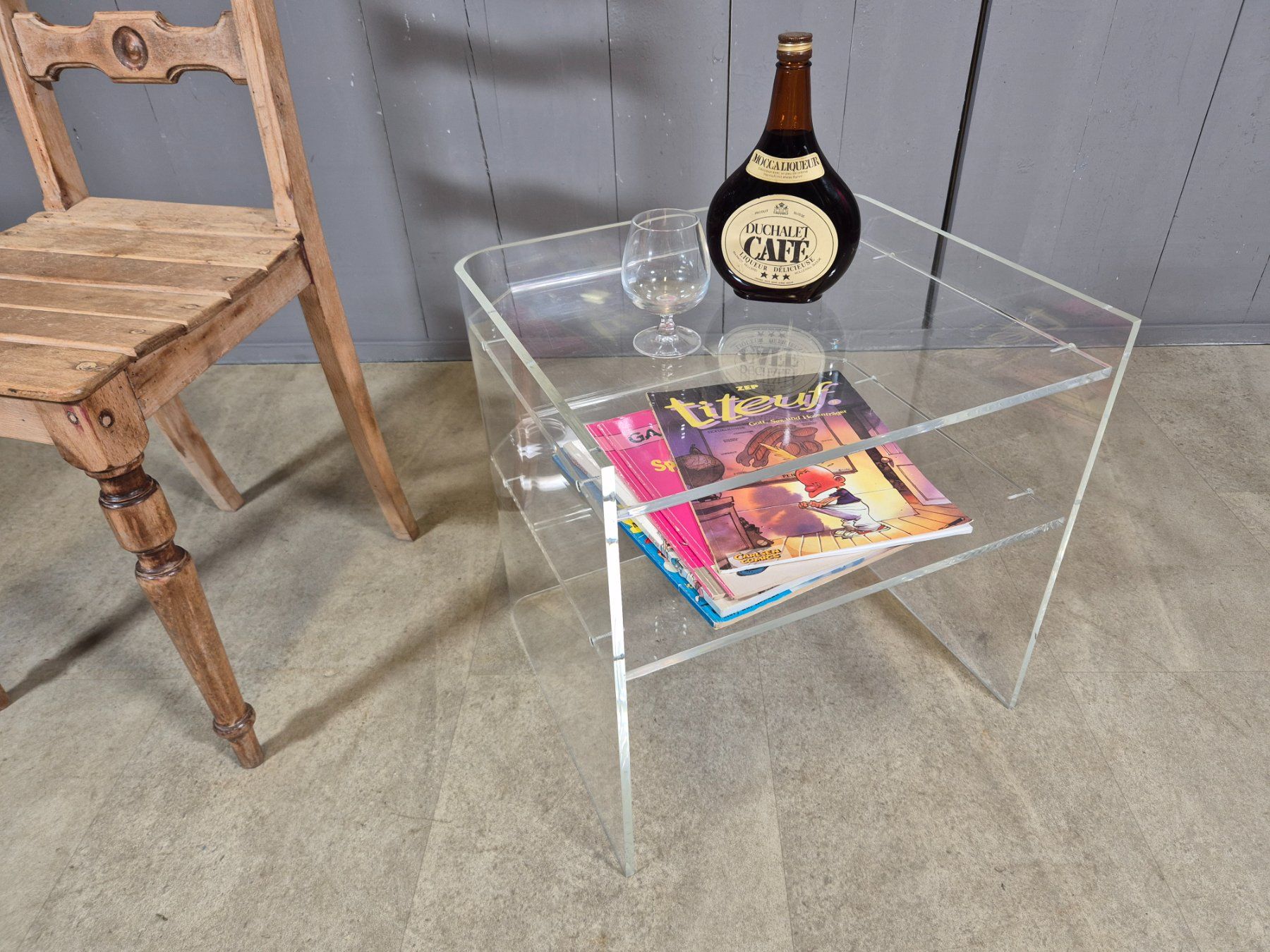 Nachttische: Plexiglas Nachttisch, Coffee-Table, Beistelltisch 2 Ablagen – Gebraucht aus Nottwil von Wondewa-Shop 2