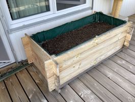 Hochbeet Holz komplett mit Inhalt, Anleitung und Material