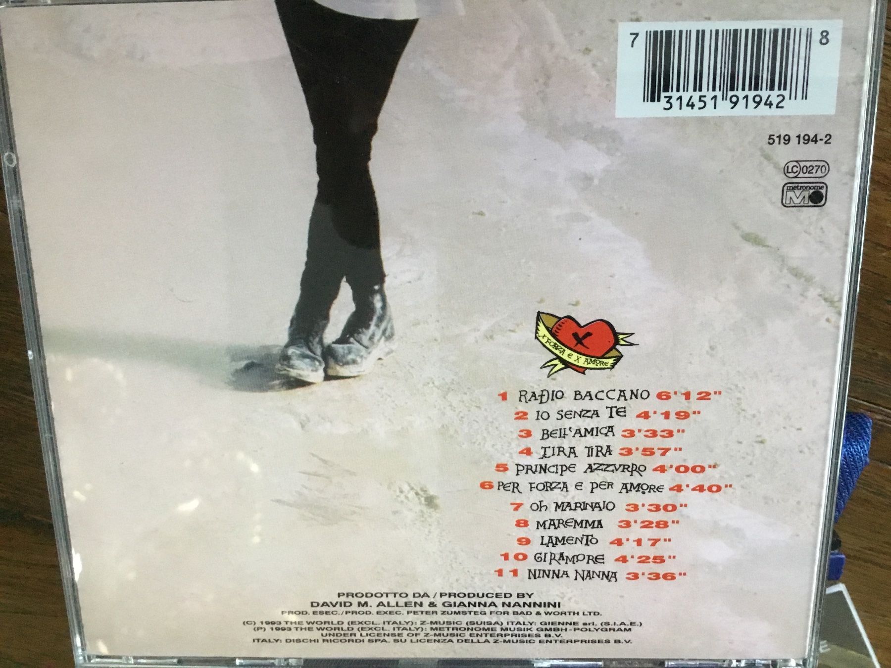CD: Gianna Nannini - X Forza E X Amore - CD   o – Usato da Thierachern venduto da sweden08 1
