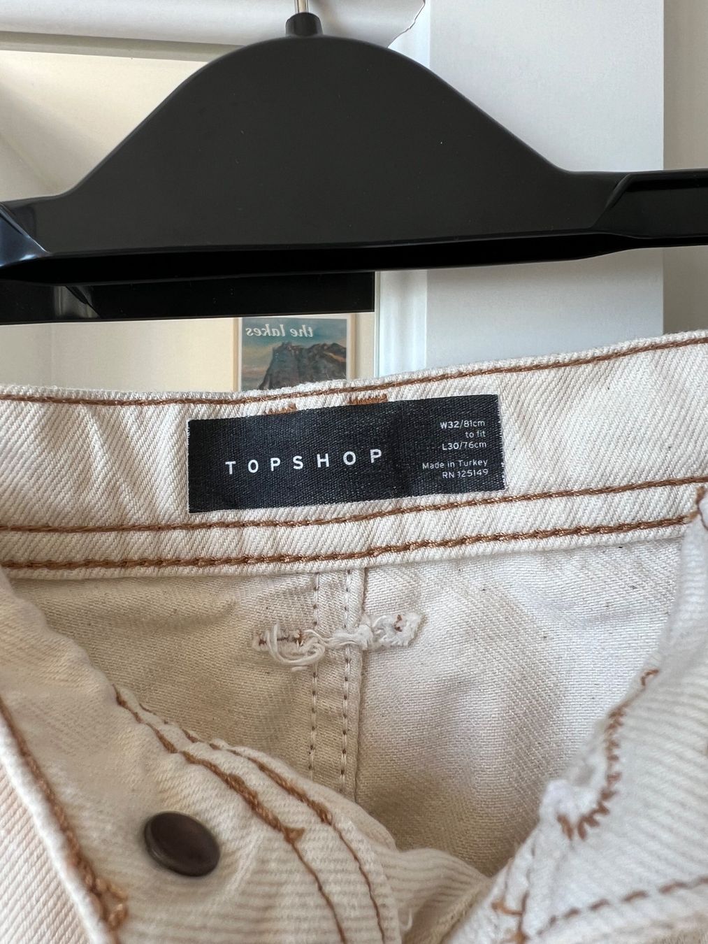 Topshop Jeans: Jeans large crème Topshop 32x30 – D'occasion à Neuchâtel par Thesebootsaremadeforwalking 2