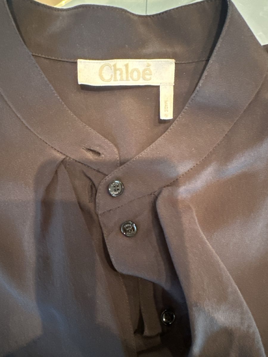 Chloé Camicette: Chloe 100% silk Blouse Size 38 – Usato da Cologny venduto da pichi26 3