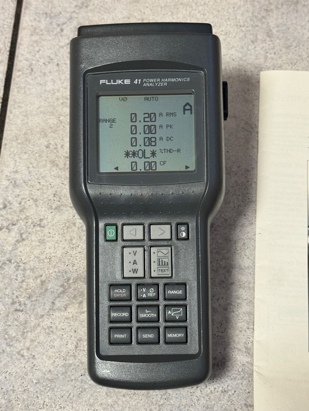 Fluke Misurare: Fluke 41 Power Harmonics Analyzer – Usato da Kaiseraugst venduto da Drasa 4