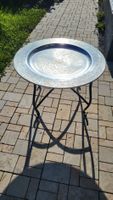 Gartentisch Metalltisch Silbertisch Beistelltisch