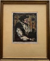 Heinrich Herzig (1887-1964), Farbholzschnitt, Appenzeller