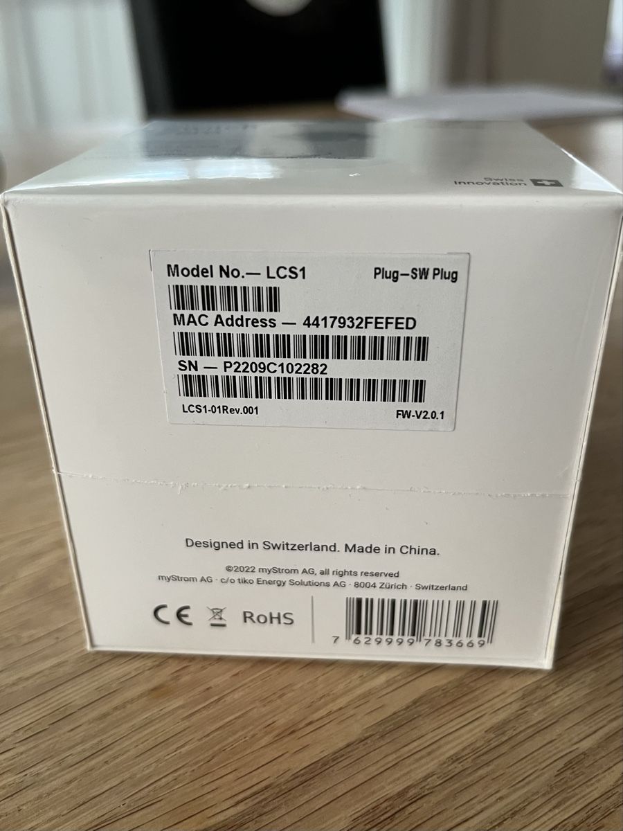 myStrom Spine: MyStrom Wifi Switch Zero – Nuovo e nell'imballaggio originale da Fläsch venduto da b_m_f7bs 4