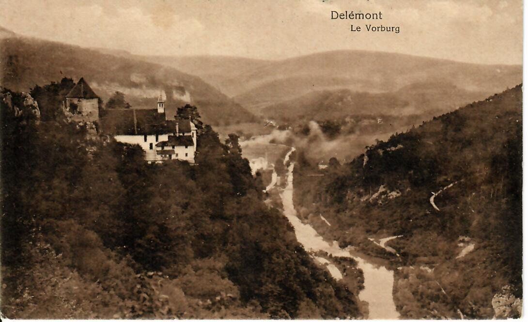 Cartoline postali: Delémont Le Vorburg  1915 – Usato da Hochdorf venduto da Ziegel-16
