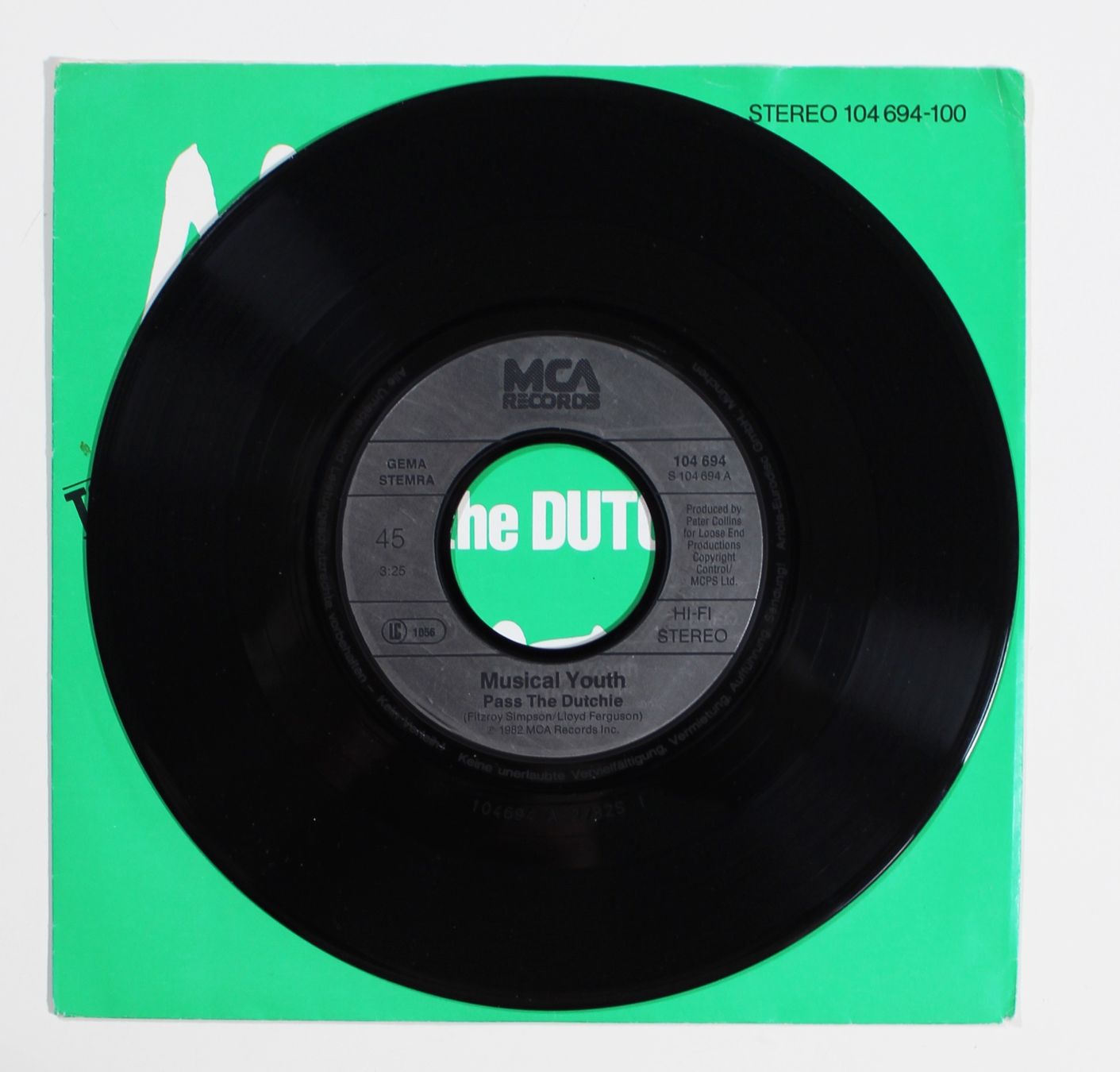 Dischi in vinile: 7" MUSICAL YOUTH - PASS THE DUTCHIE 1982 – Usato da Brüttisellen venduto da Collector-Corner 1